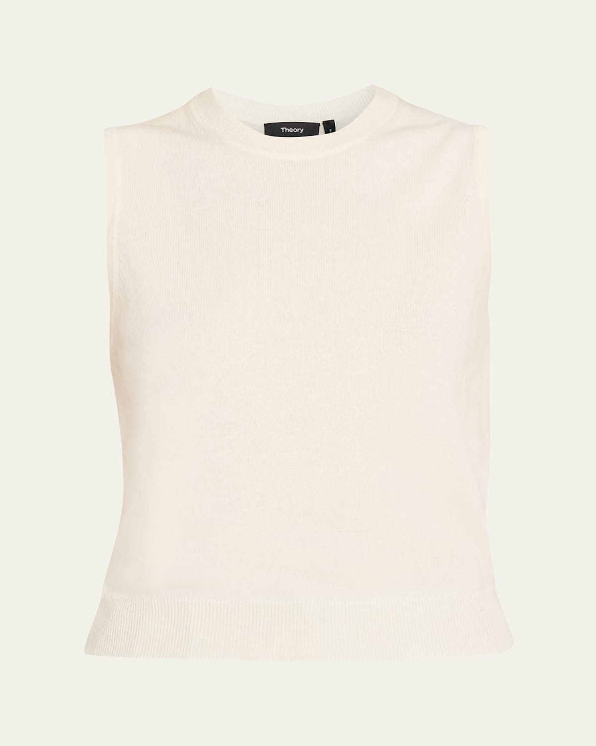 Theory Cashmere Knit Shell Top In Neutral