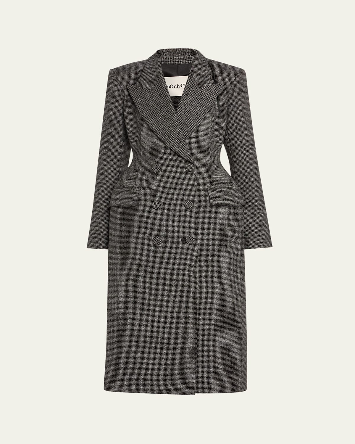 Darliston Double-Breasted Ruched Wool Jacket