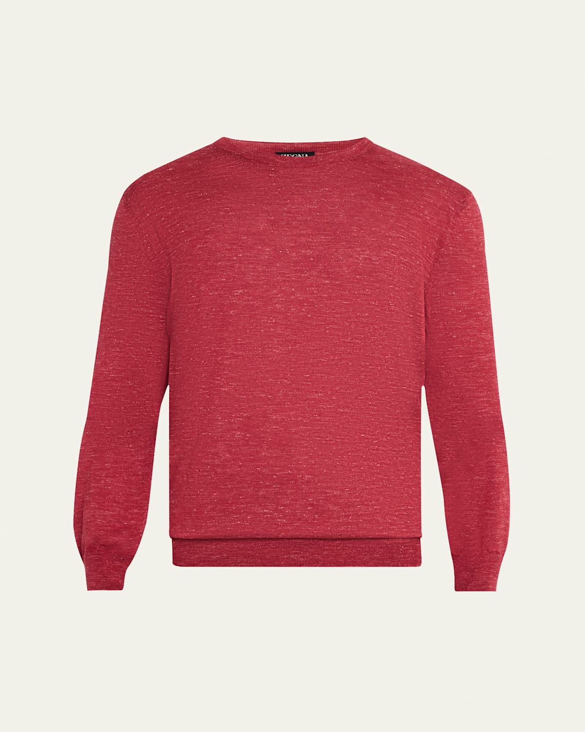 Zegna Men's Azeala Cashmere, Silk And Linen Crewneck Sweater In Br Pnk Sld
