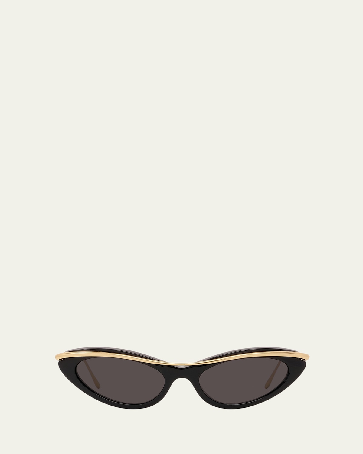 Loewe Cat-eye Acetate Sunglasses In Shiny Black Smoke