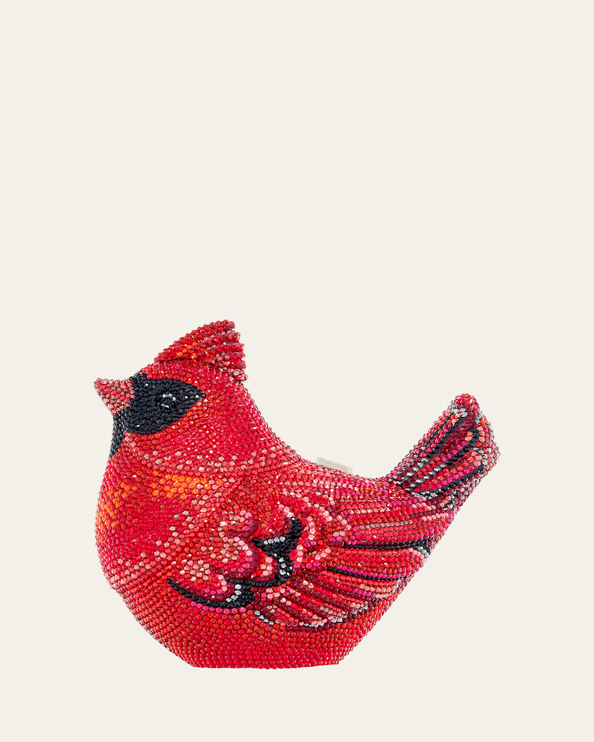 Shop Judith Leiber Cardinal Bird Minaudiere In Silver