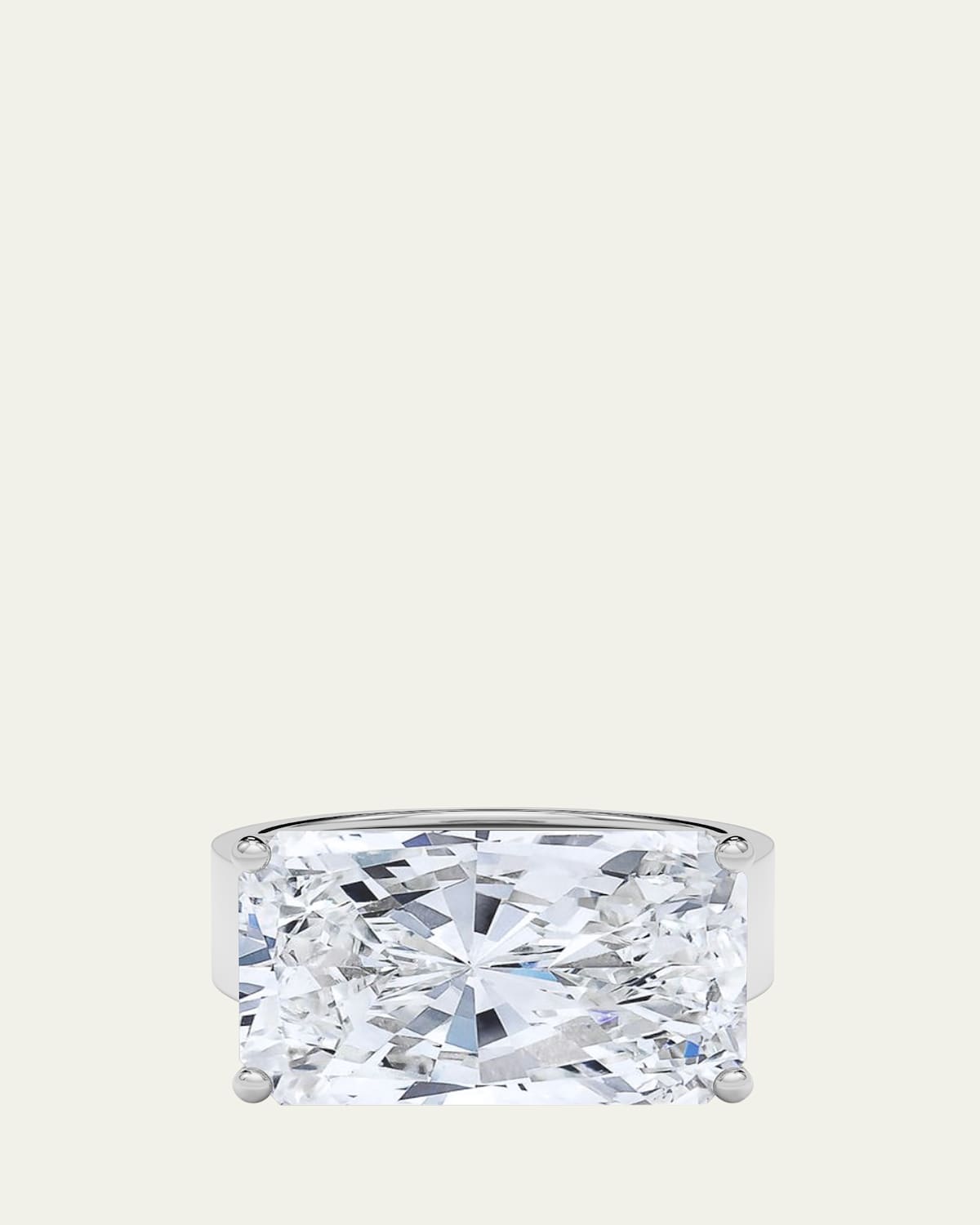 Men's Radiant Lab Grown Diamond East-West Band