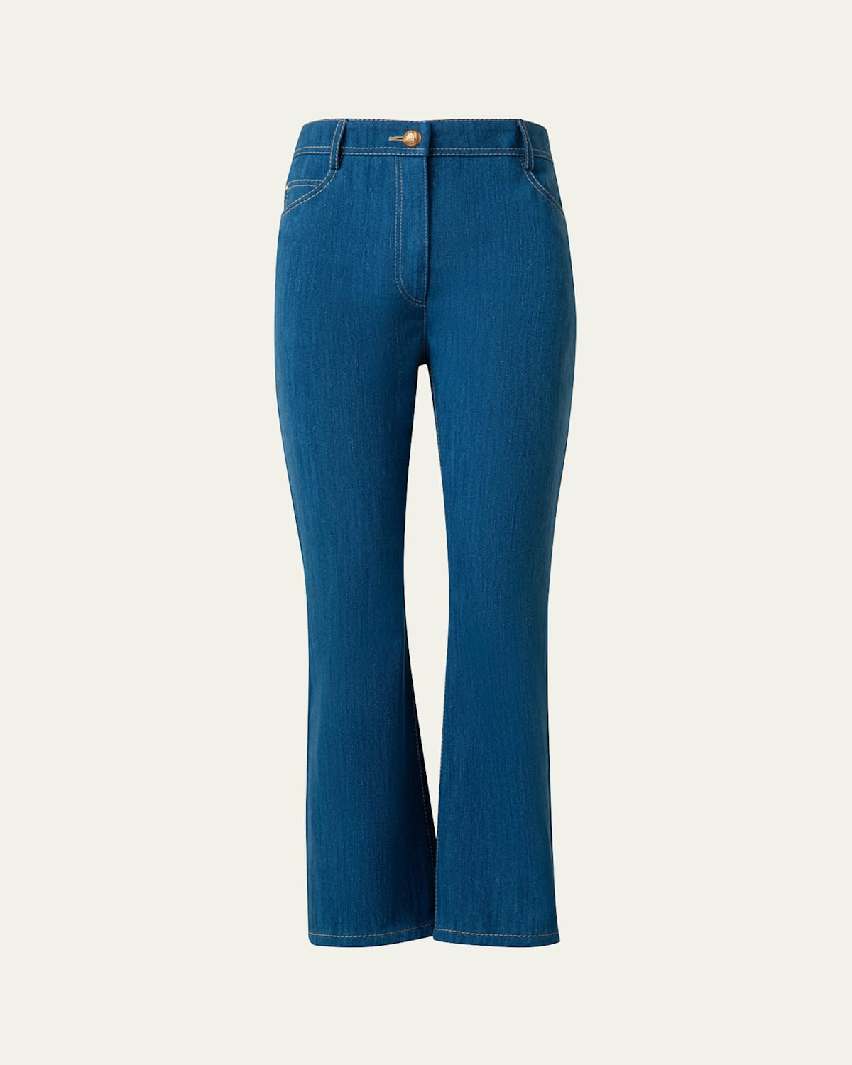 Cali Flared Denim Cropped Pants