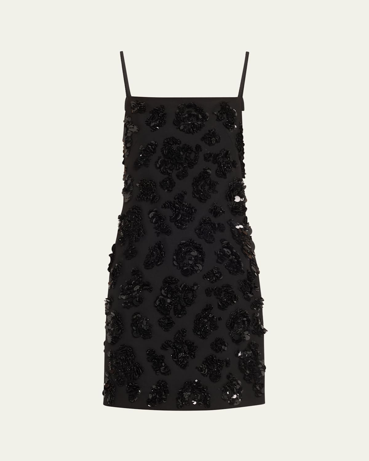Sequined Wool Mini Dress