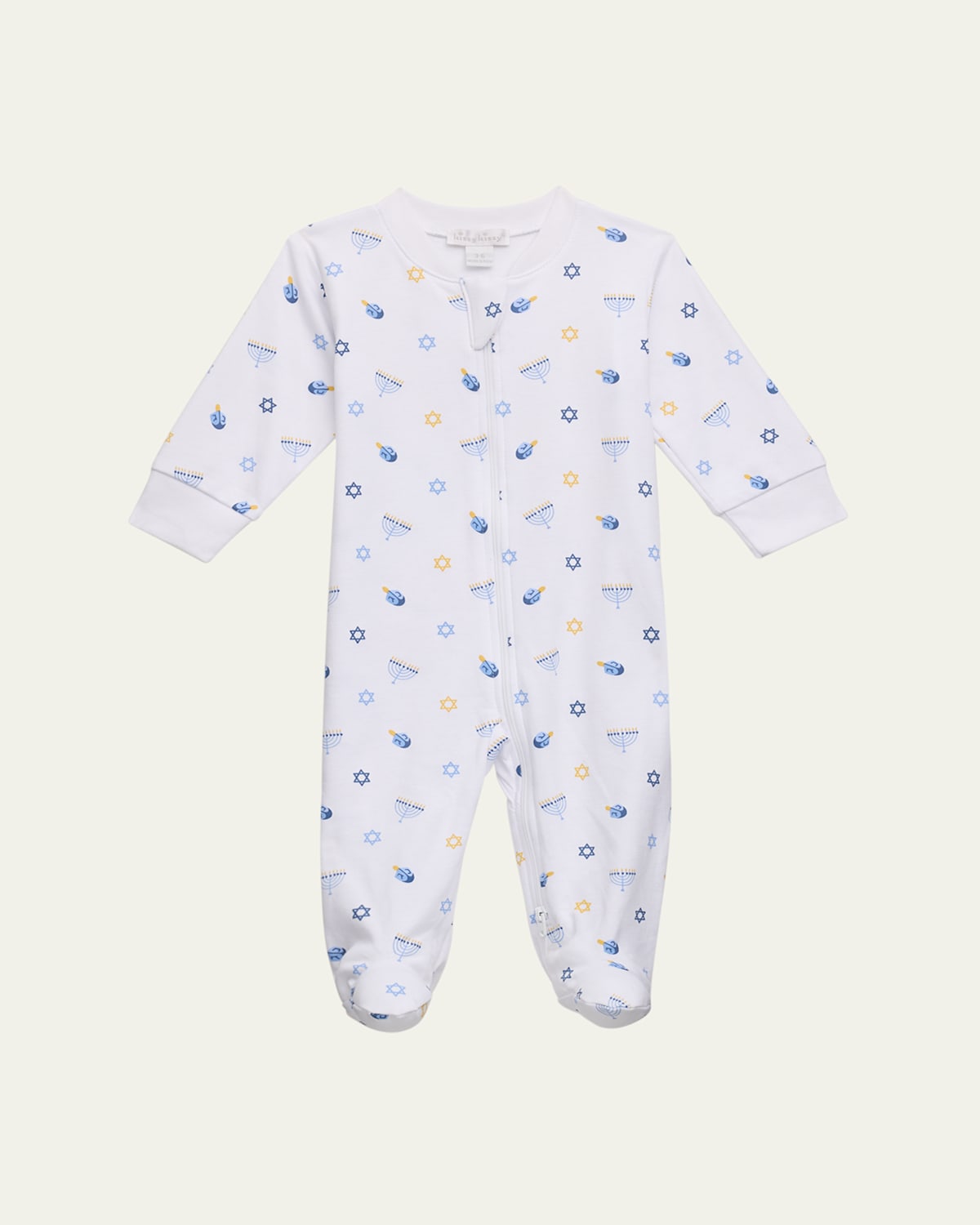 Kid's My First Hanukkah Printed Footie, Size Newborn-9M