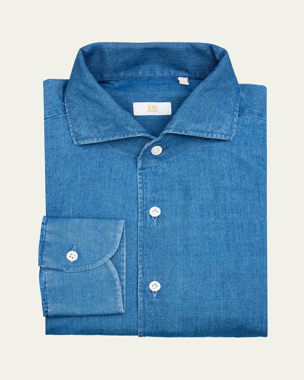 100Hands Men's Japanese Denim Sport Shirt