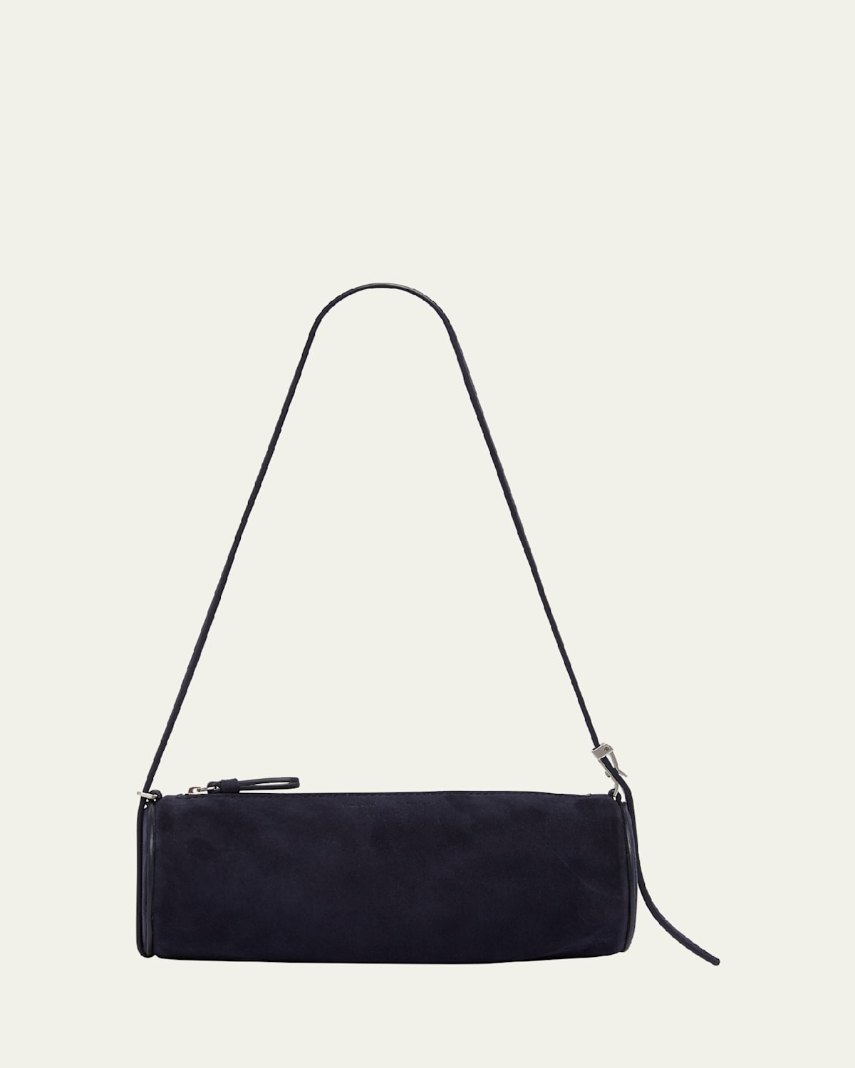 PROENZA SCHOULER SILO ZIP SUEDE & LEATHER SHOULDER BAG 