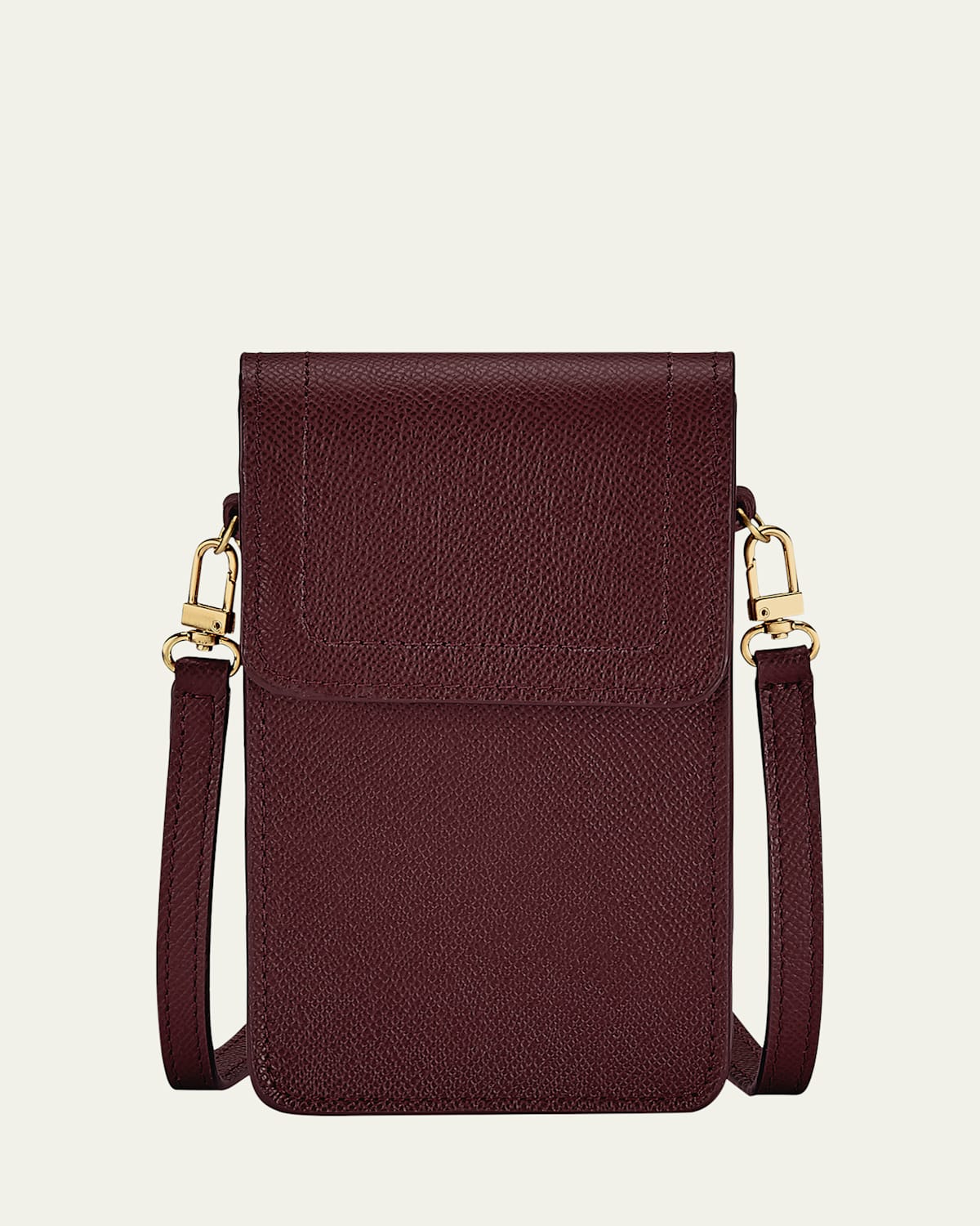 Graphic Image Liv Phone Crossbody Bag In Wine