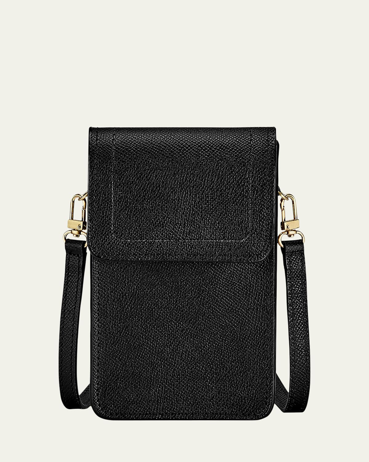 Graphic Image Liv Phone Crossbody Bag In Black