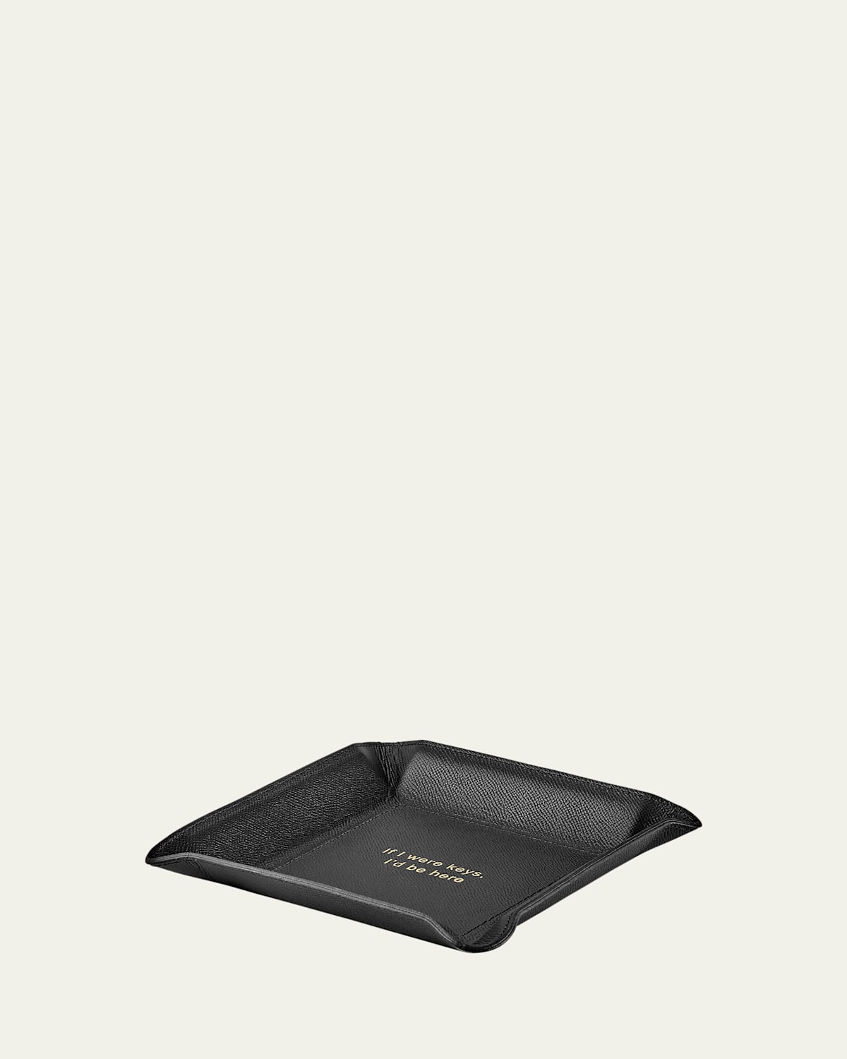 "If I Were Keys, I'd Be Here" Leather Valet Tray