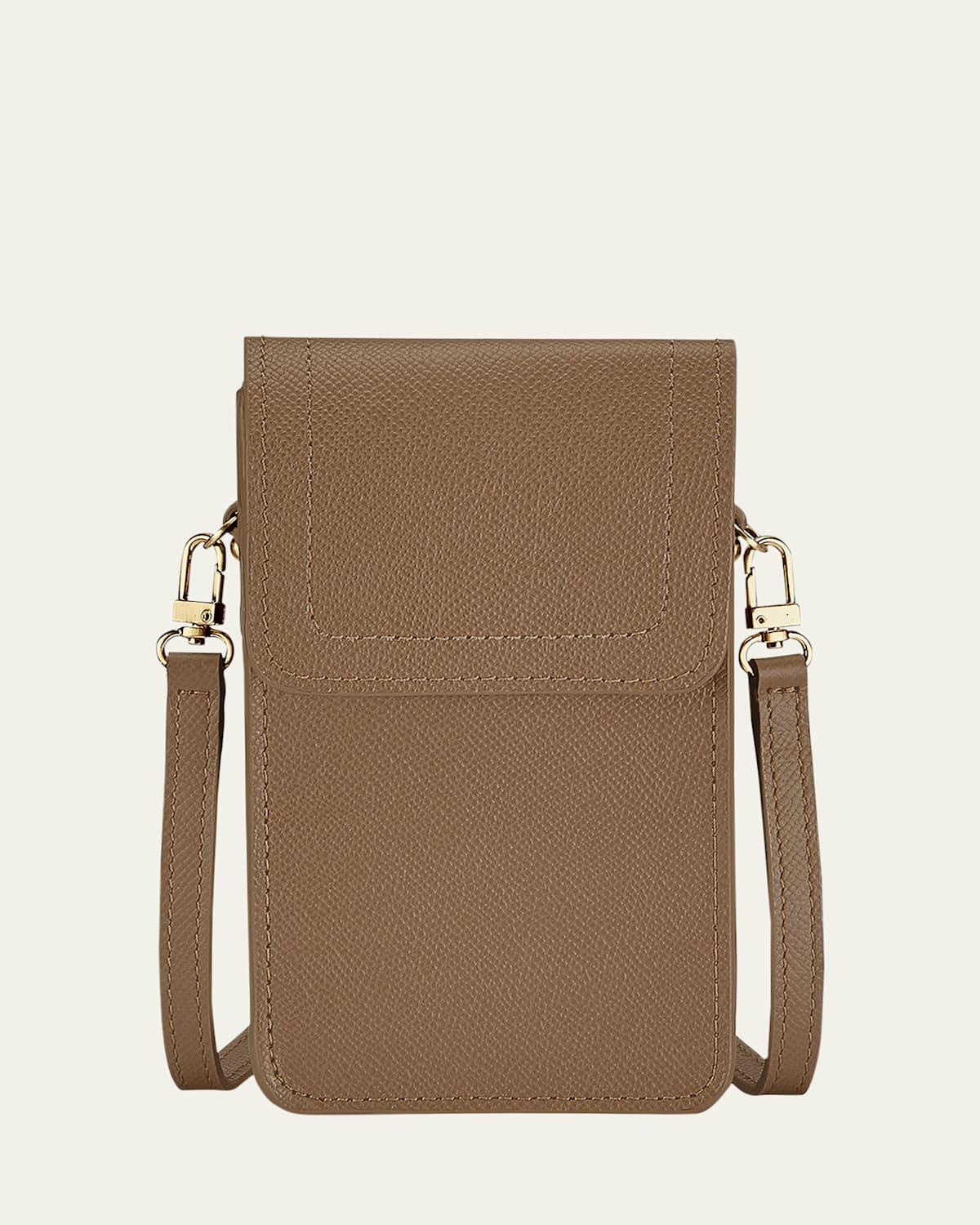 Graphic Image Liv Phone Crossbody Bag In Taupe
