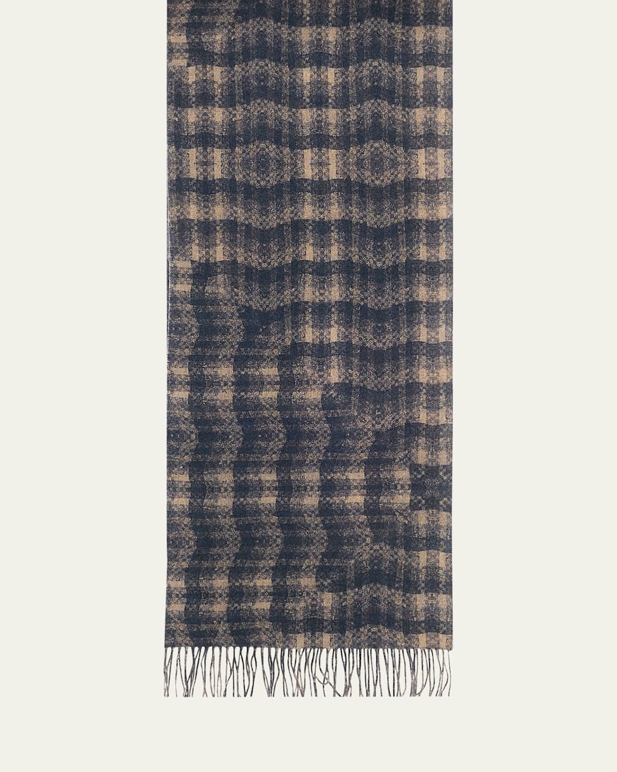 Kieve Cashmere Wool Double-Sided Scarf
