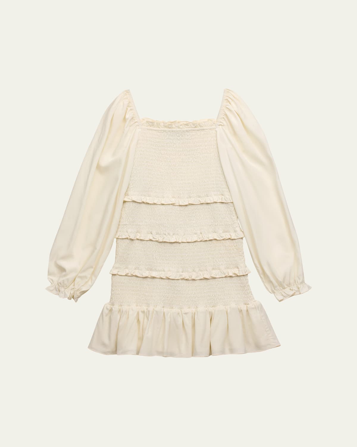 Girl's Laila Tween Tiered Smocked Dress, Size S-XL