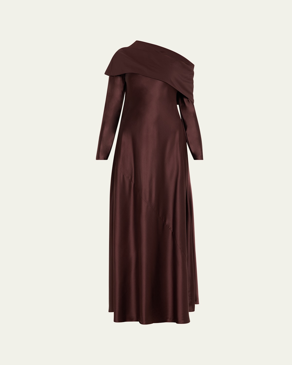 Billie One-Shoulder Silk Maxi Dress