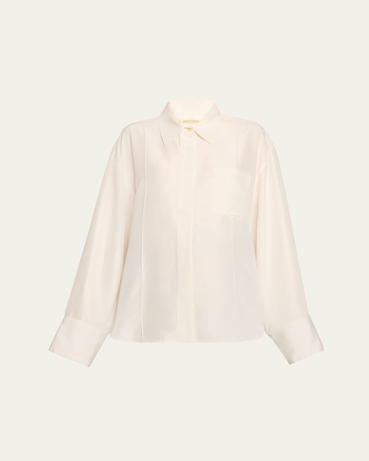 Francis Oversized Button Down Silk Shirt