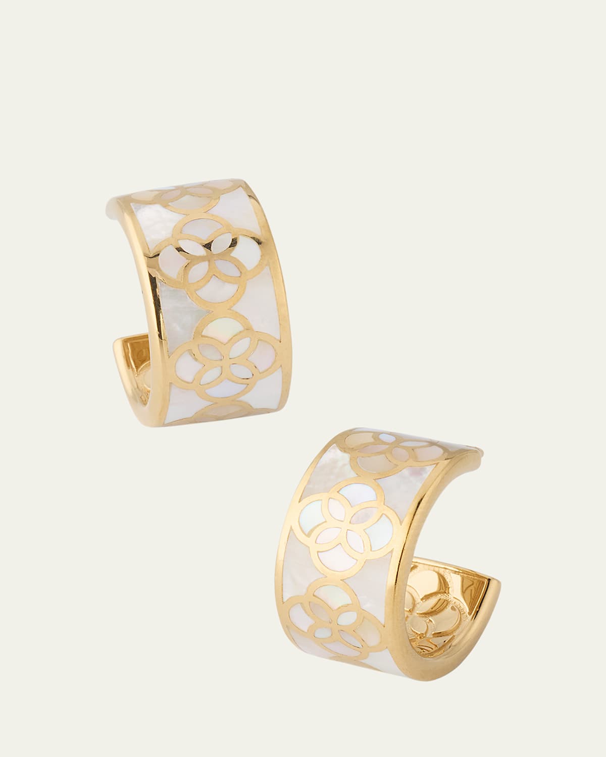 Petal Gemstone Huggie Earrings
