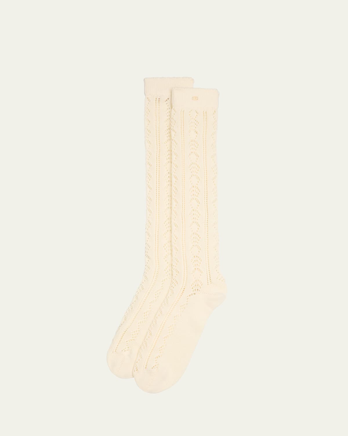Men's VLogo Cotton Knit Over-Calf Socks