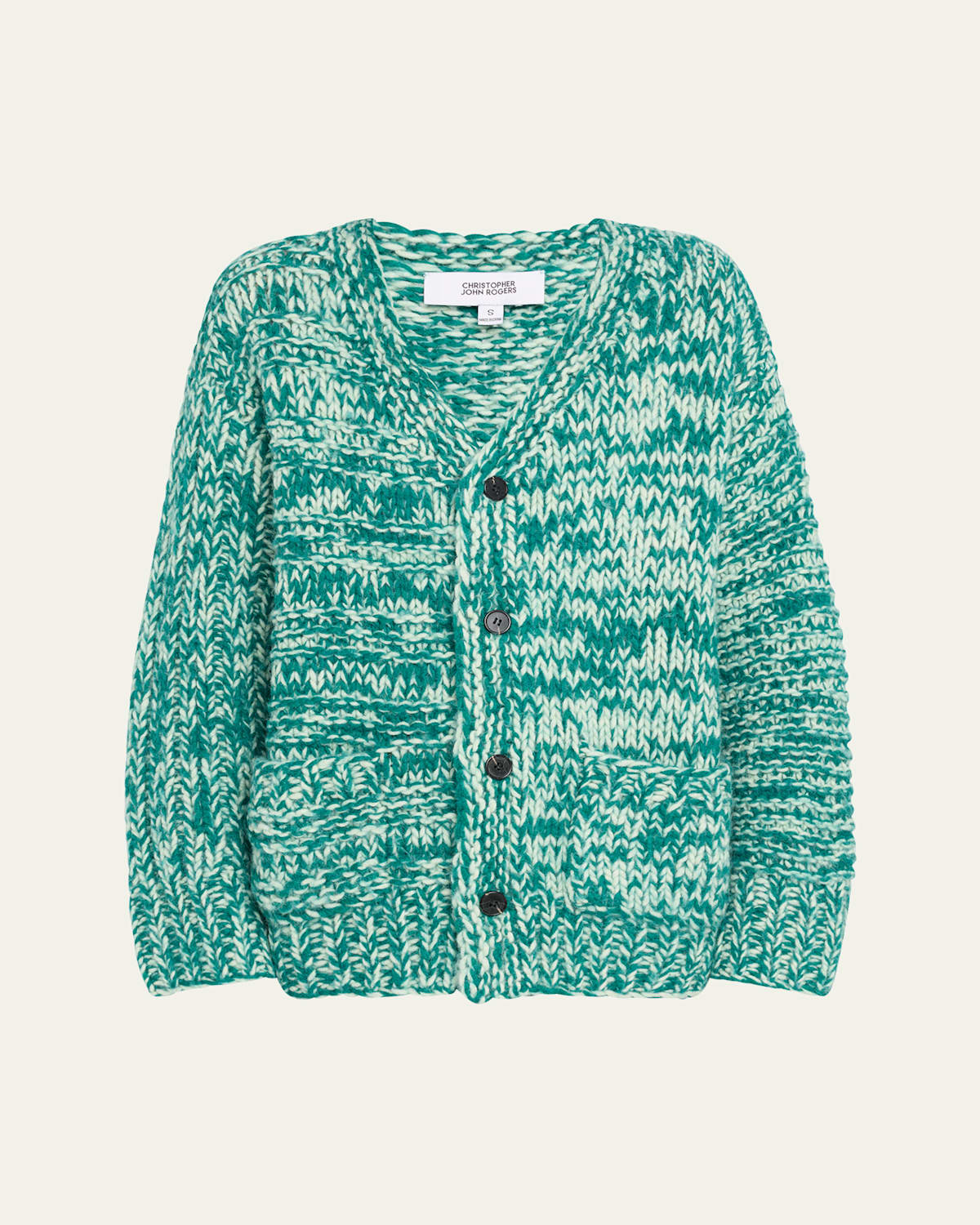 Giant Marled Wool Cardigan