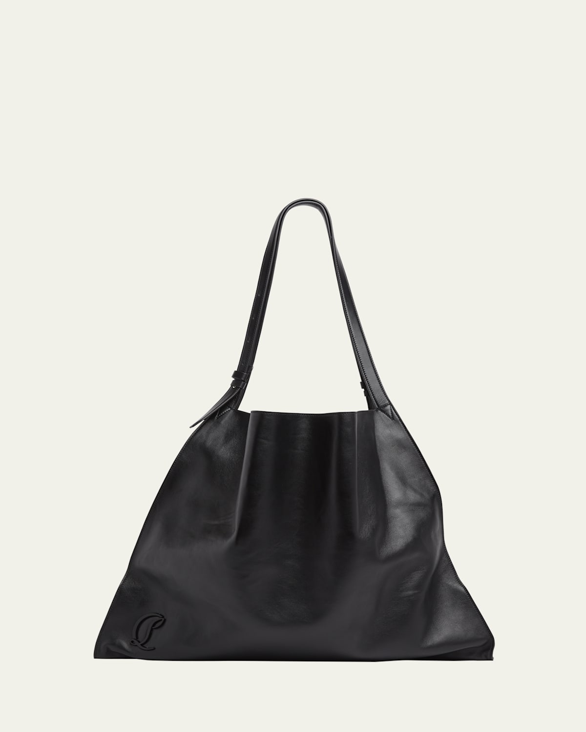 Christian Louboutin Men's Baggy Tote Boyfriend Bag In Black