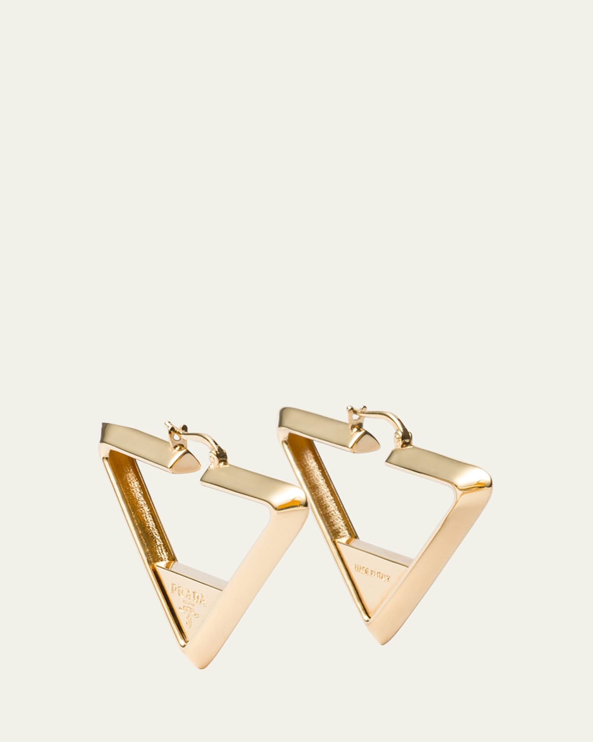 Triangle Brass Earrings