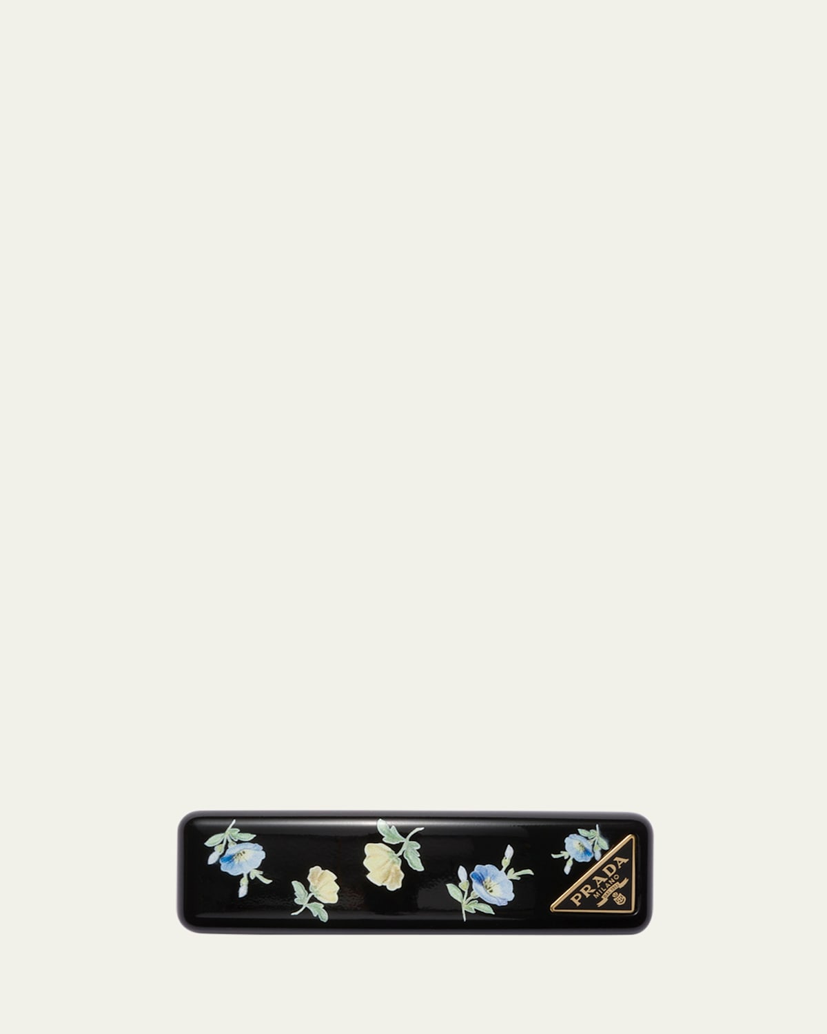 Prada Floral Metal Barrette