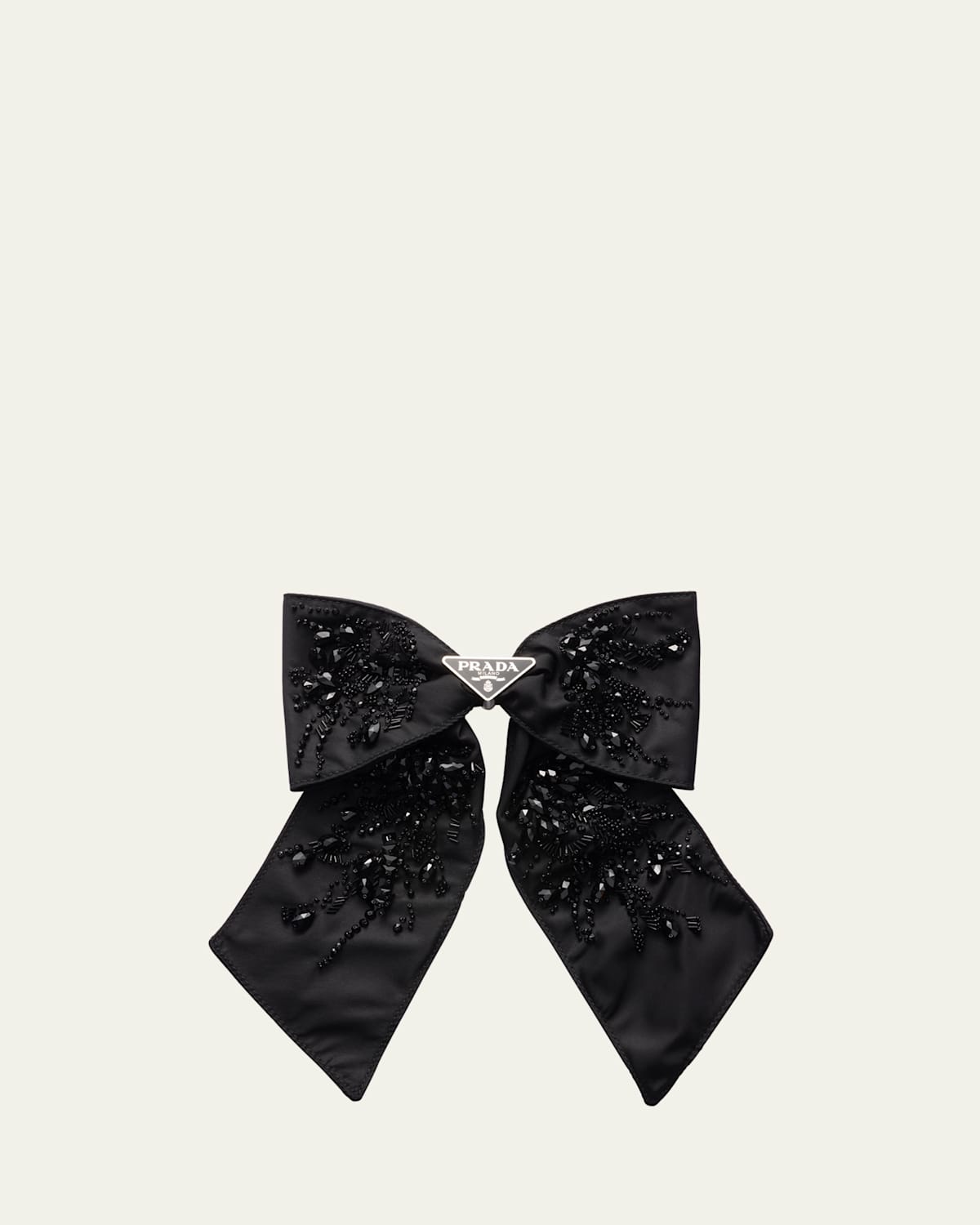 Prada Haarspange Aus Re-nylon In F0002 Nero