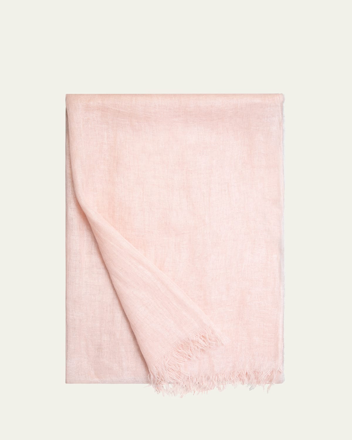 Laminated Linen Scarf, 79x28"