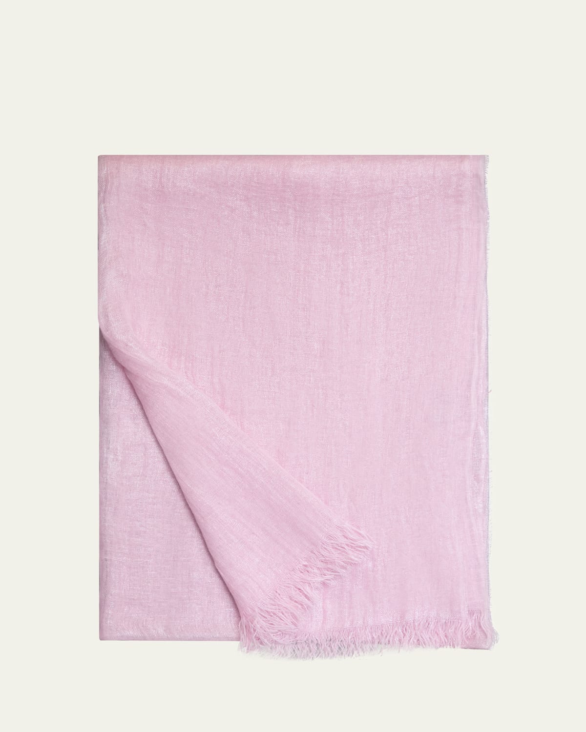 Laminated Linen Scarf, 79x28"
