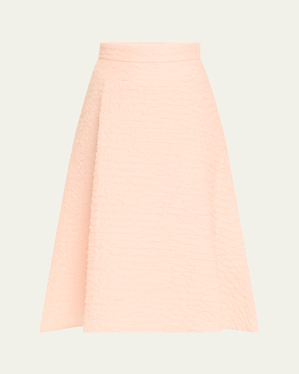 Akris Bubble 3d Organza A-line Midi Skirt In Peach