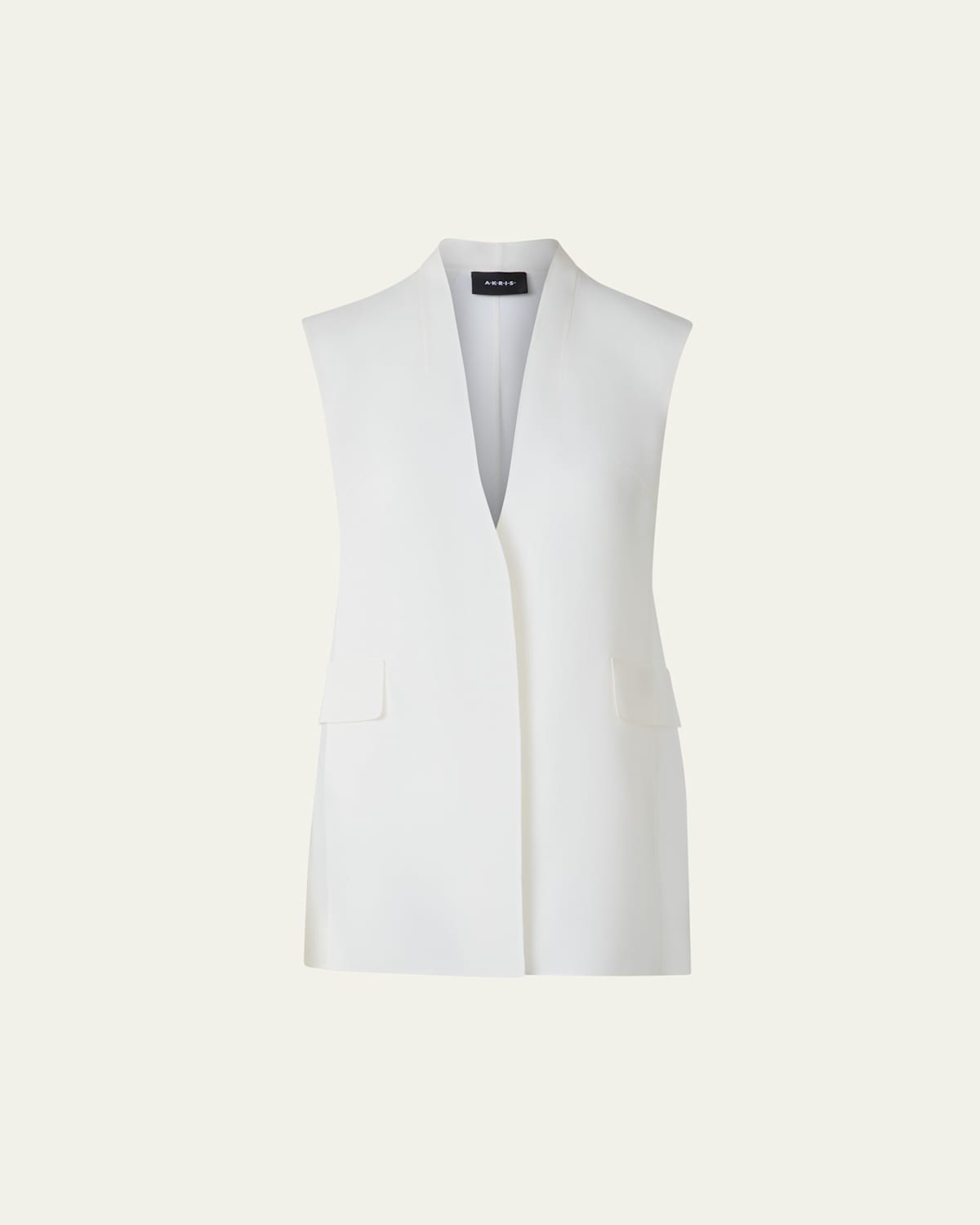 Artina Long Silk Organza Vest