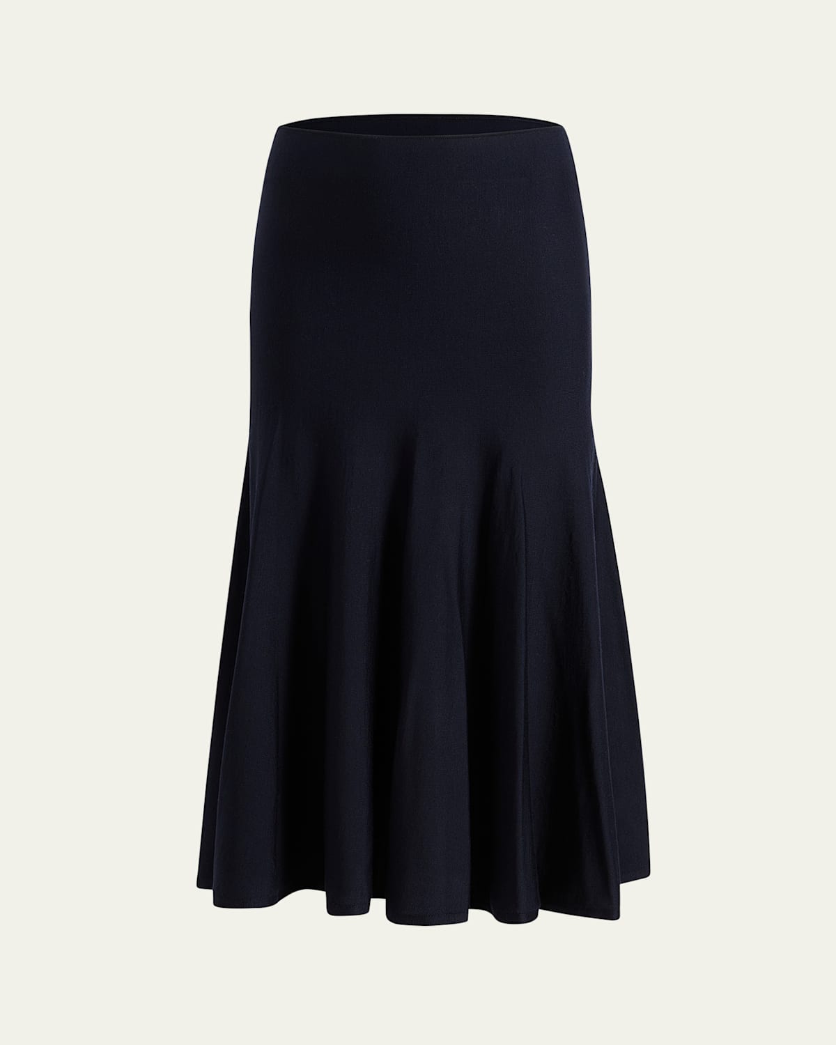Shop Khaite Mayu Knit Maxi Skirt In Midnight Navy