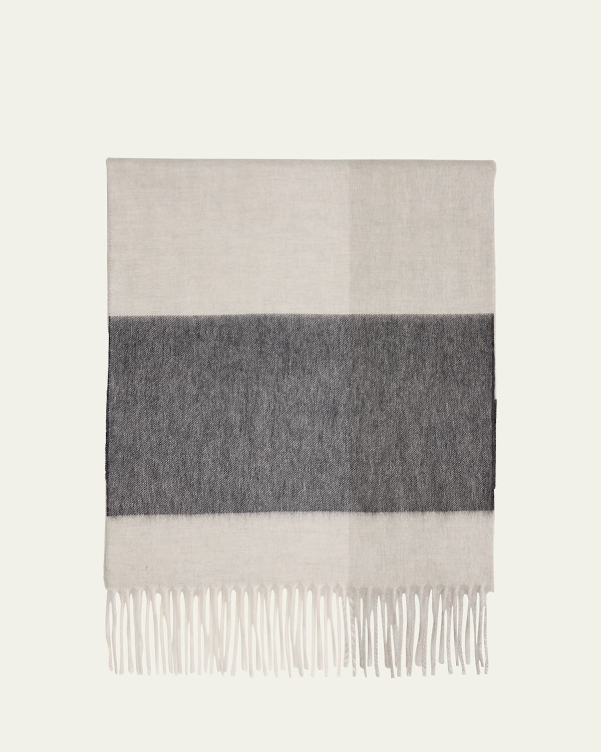 Men's Arran Cashmere Color Block Scarf