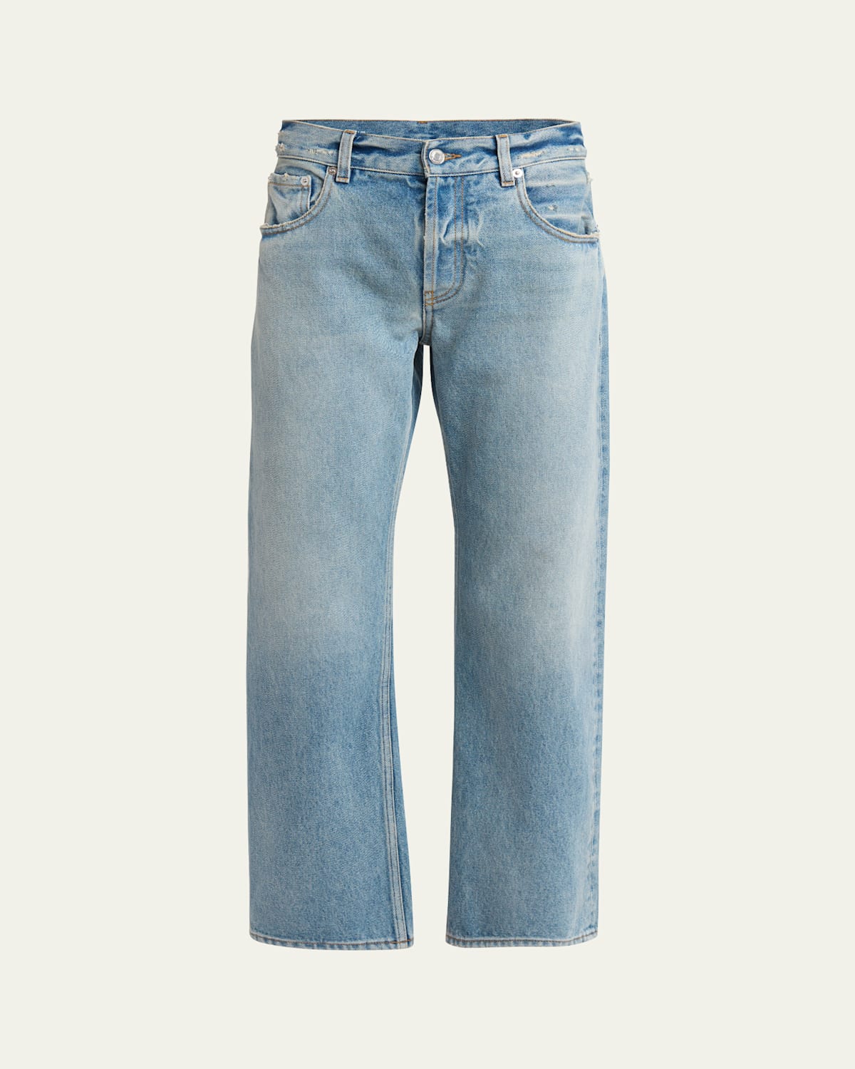 Armarium Fergus Distressed Denim Pants In Light Blue