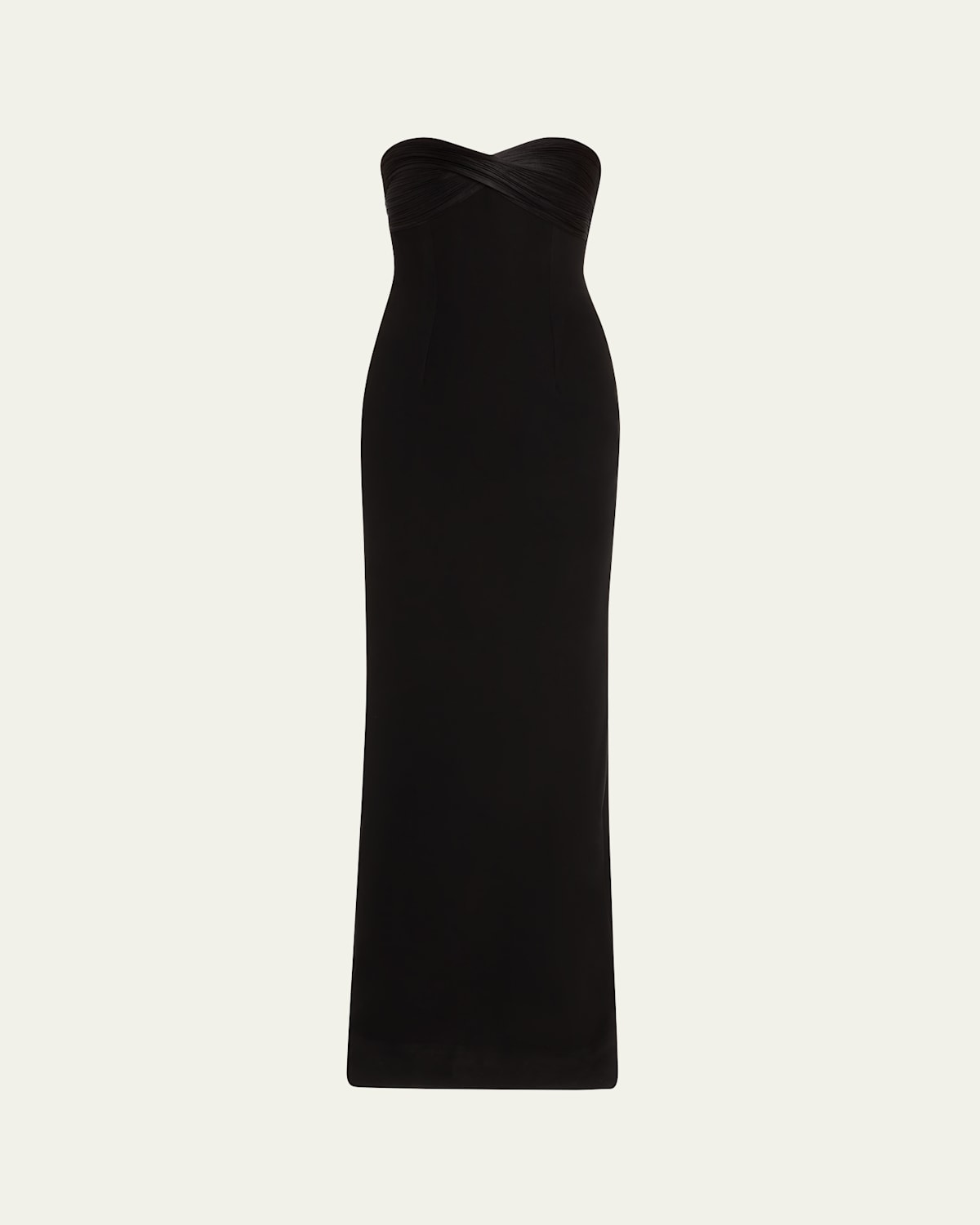 Gaurav Gupta Infinity Strapless Column Gown In Black