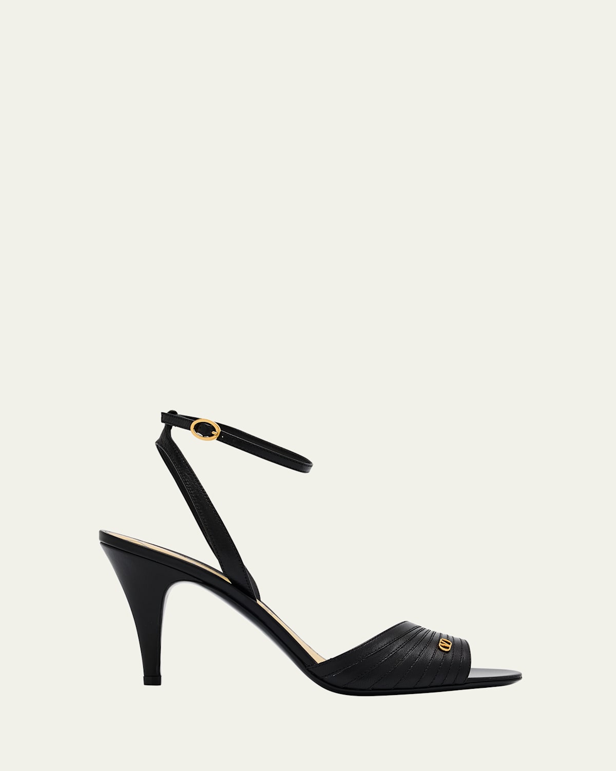 Valentino Ladycrush Mini Sandals With 8.5 Cm Heel In Nero