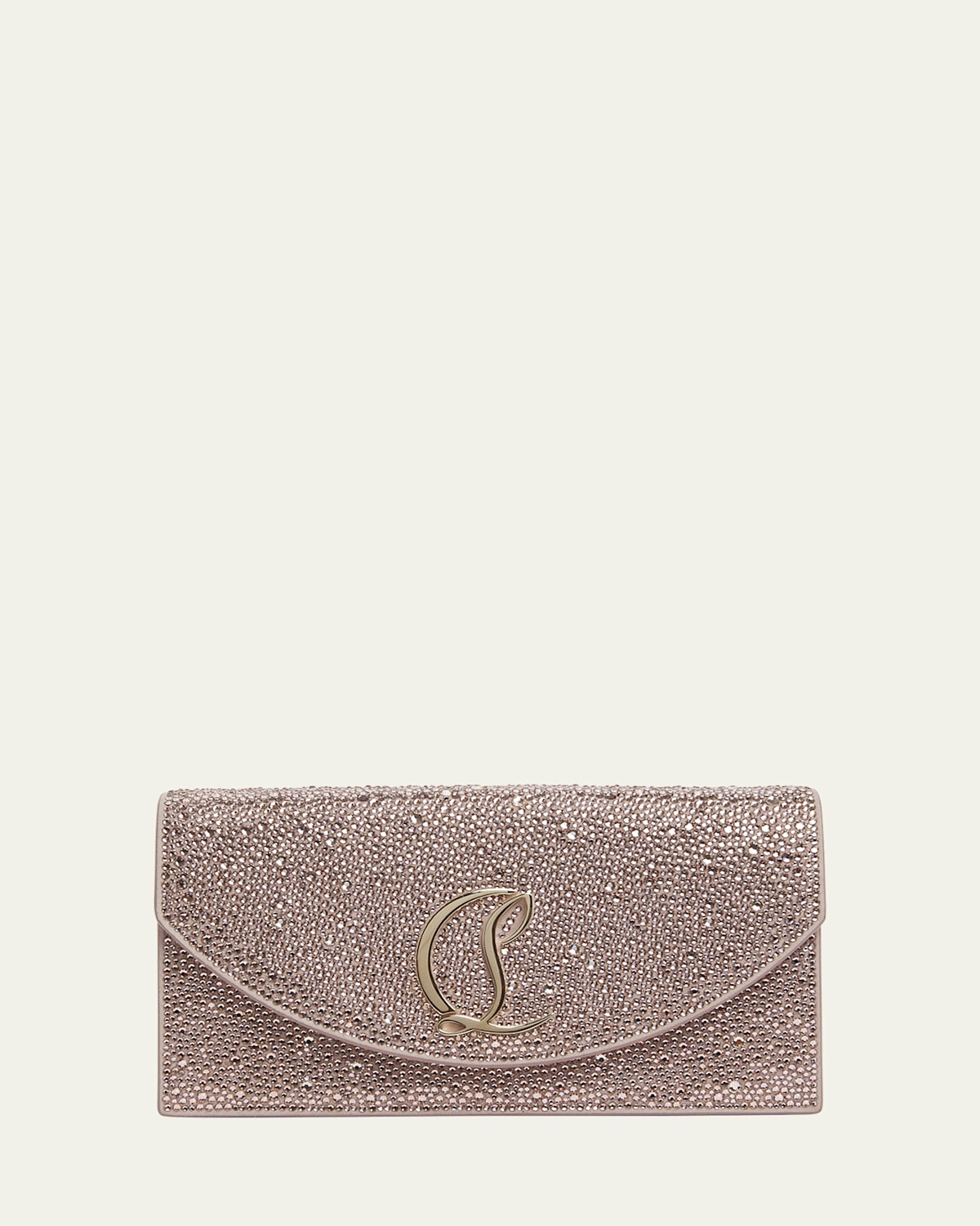 Loubi54 Strass Flap Clutch Bag