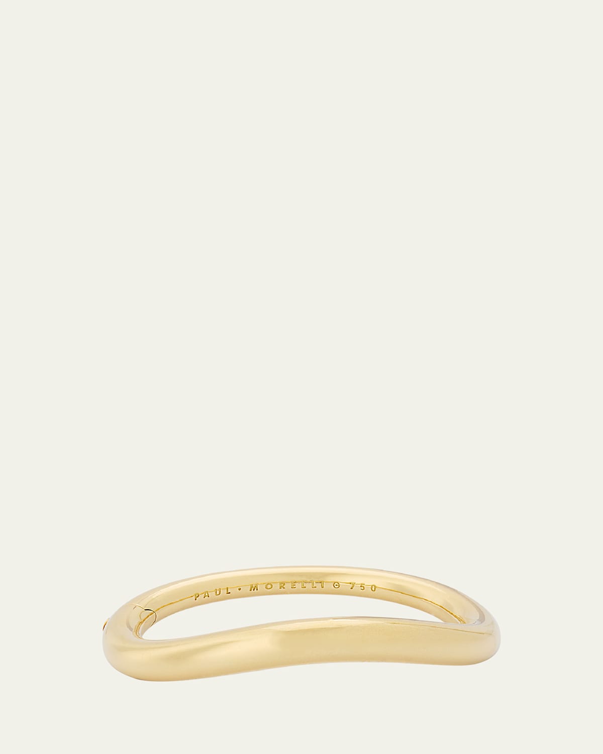 18K Yellow Ultimate Gold Wavy Bangle Bracelet