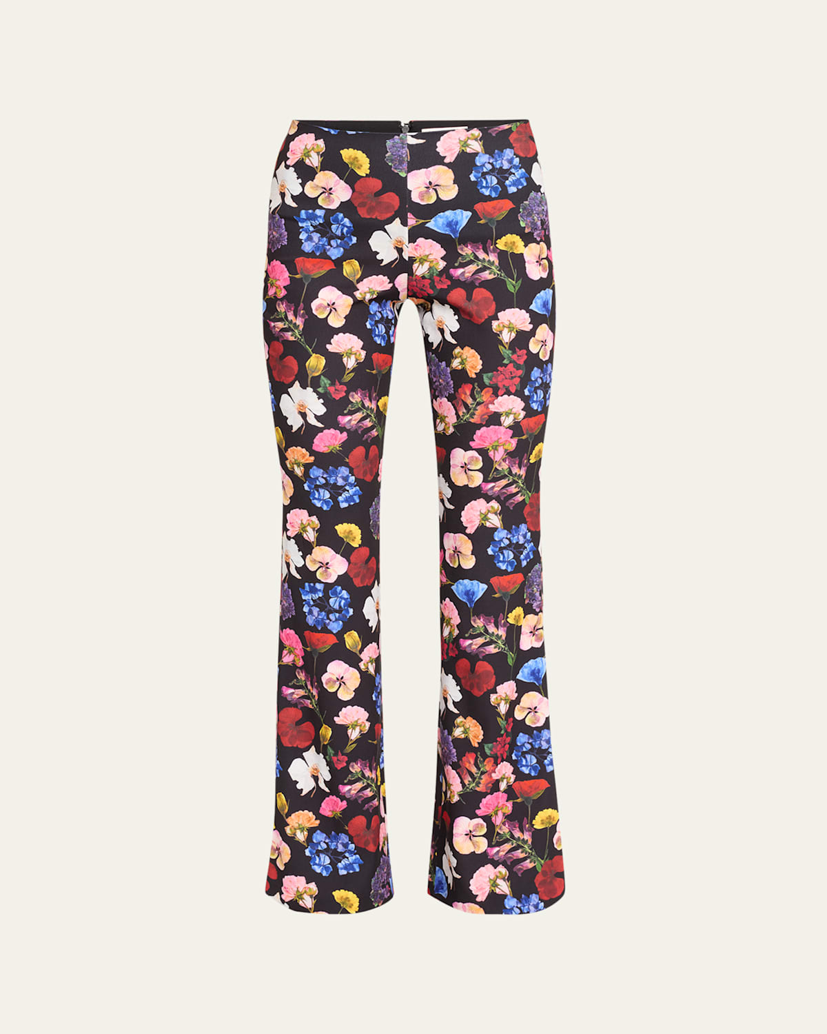 ALICE AND OLIVIA TIMELESS BLOSSOM RMP BOOTCUT PANTS 