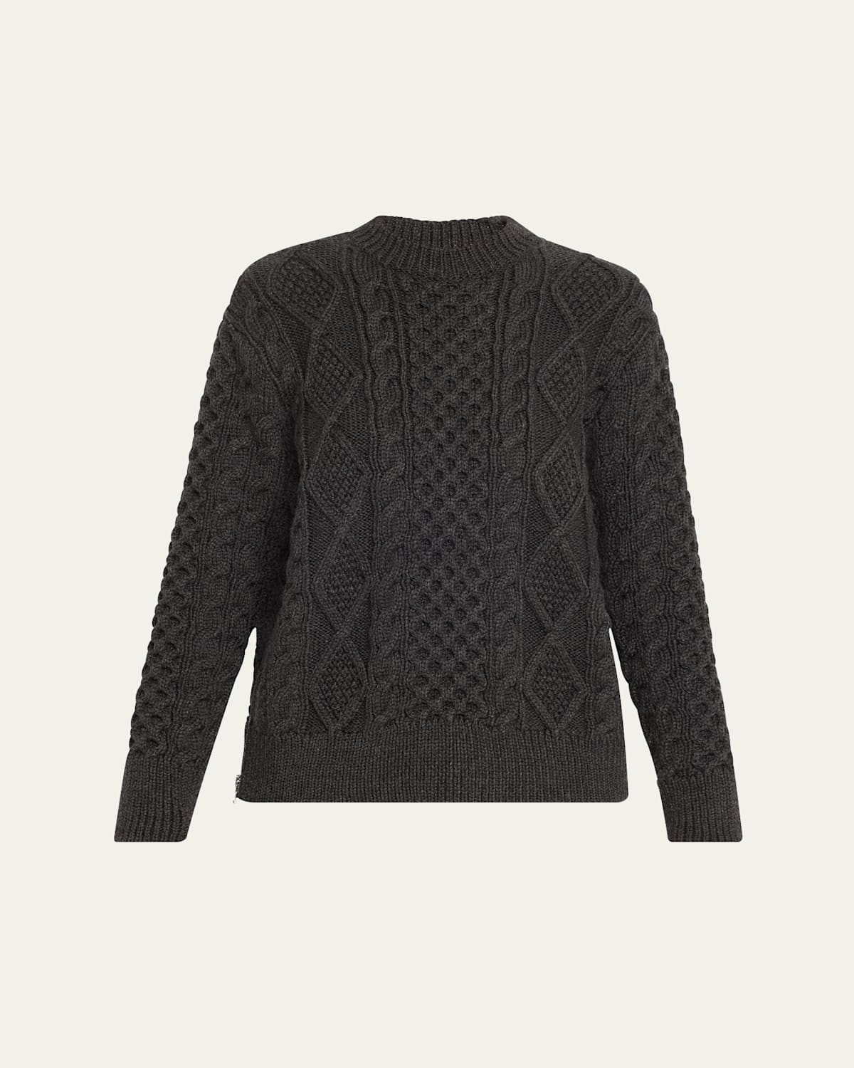 Oversized Cable Wool Sweater