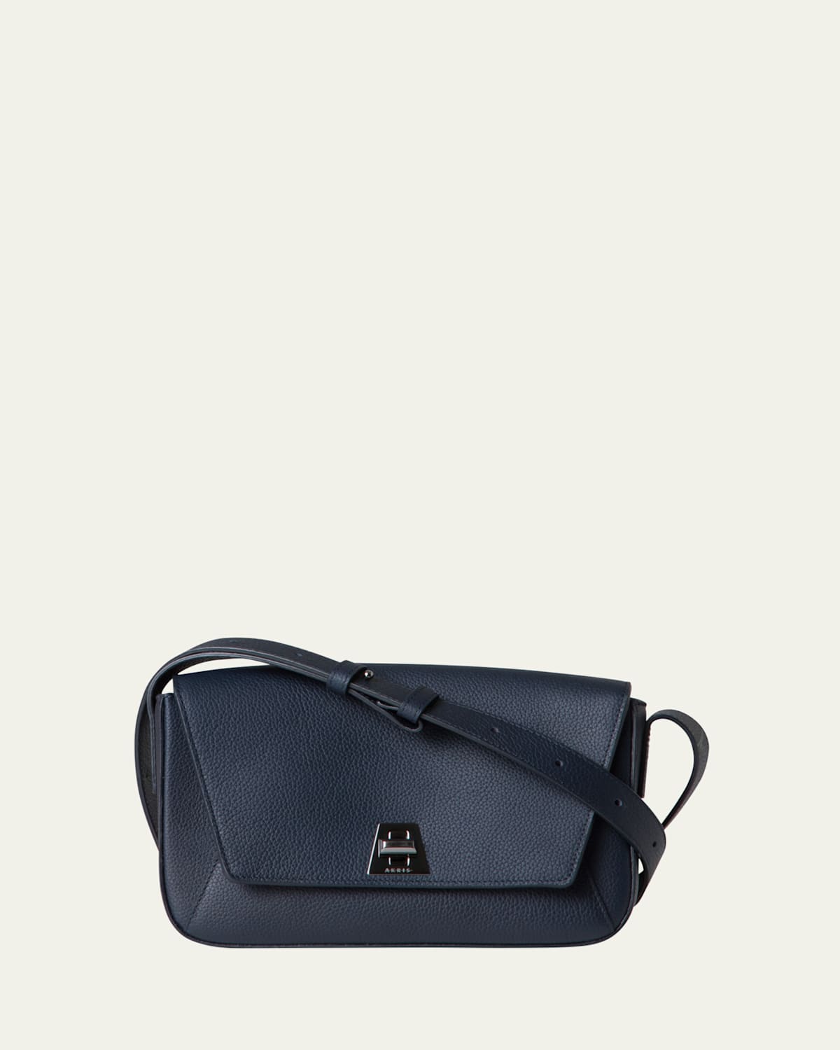 AKRIS ANOUK LITE FLAP LEATHER CROSSBODY BAG 