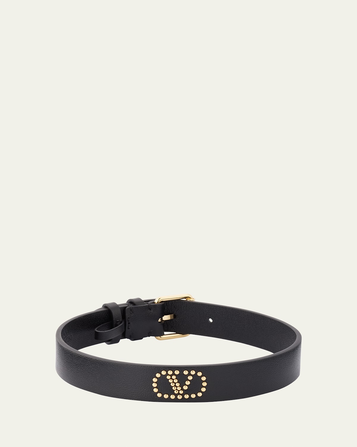 Studded VLOGO Signature Leather Choker