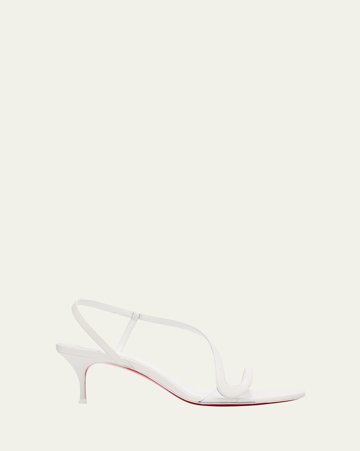 Christian Louboutin Rosalie Leather Red Sole Slingback Sandals