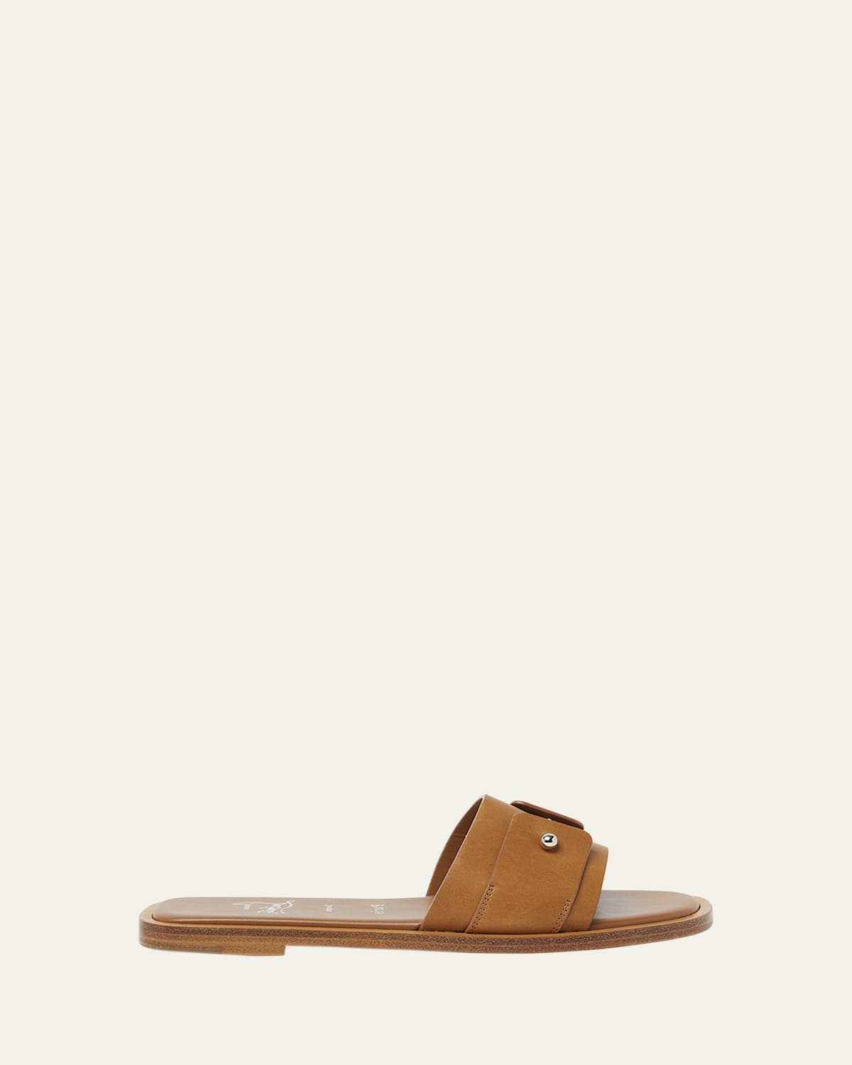 Christian Louboutin Chambelimule Leather Sandals In Terra