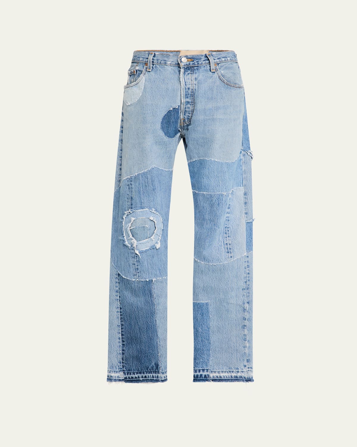 Men's Multi-Panel Straight-Leg Jeans