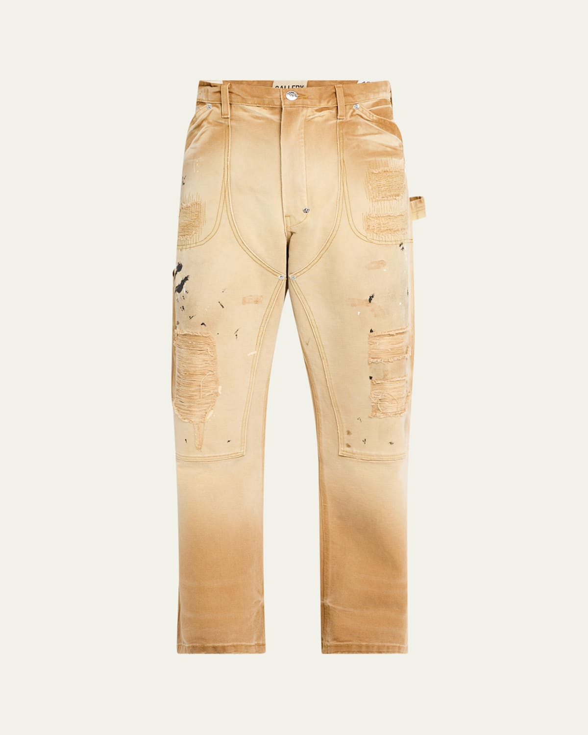 Men's Distressed Canvas Carpenter Pants