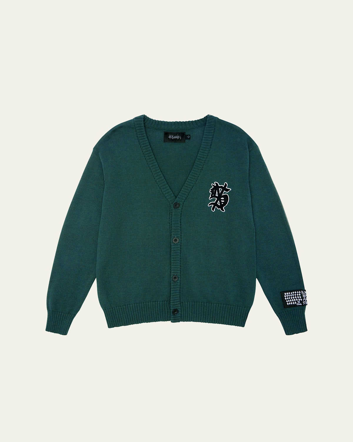 KSUBI MEN'S DUG OUT WOOL CARDIGAN 