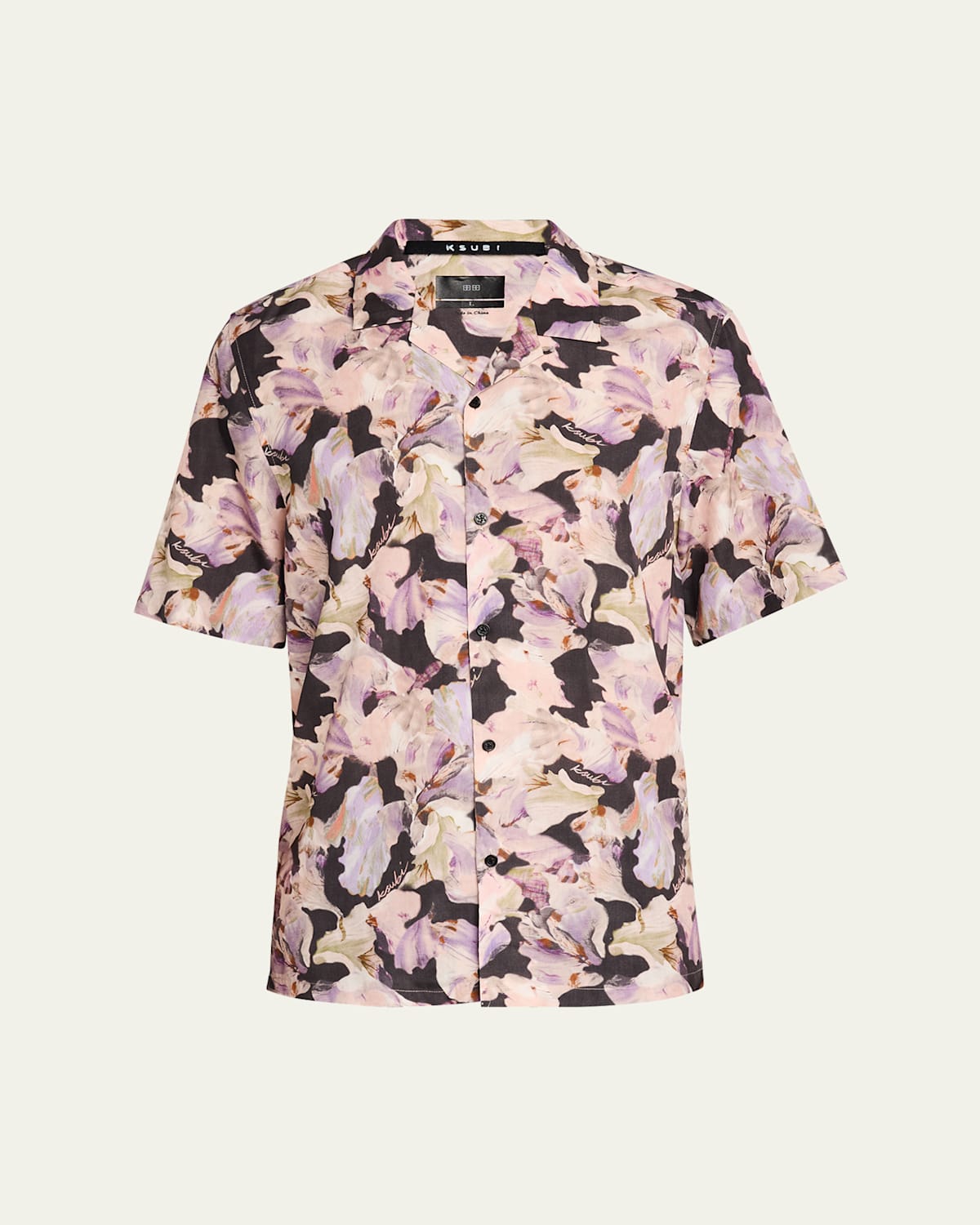 KSUBI MEN'S FLORAL CAMP SHIRT 