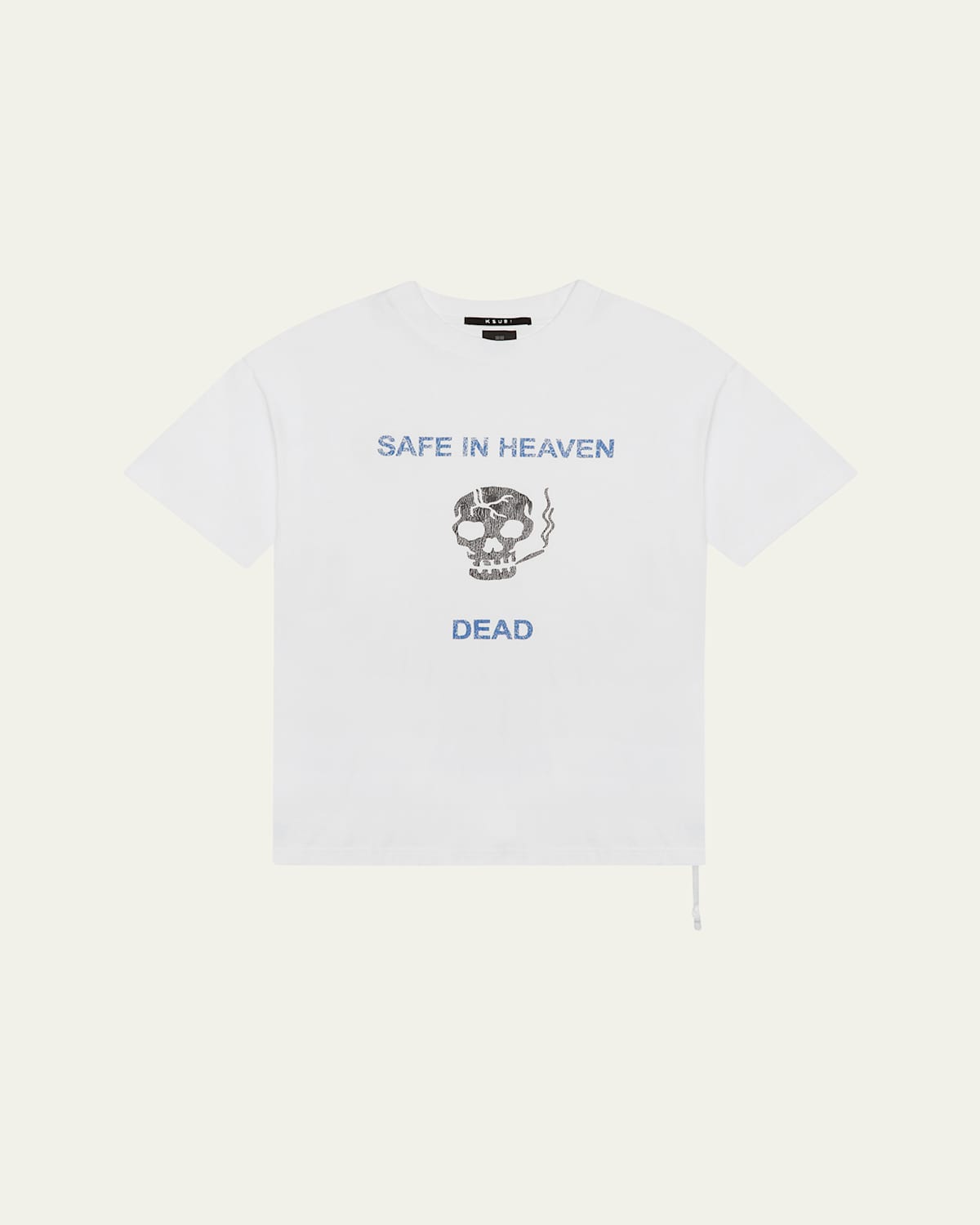 KSUBI MEN'S SMOKING SKULL DEAD EKCESS T-SHIRT 
