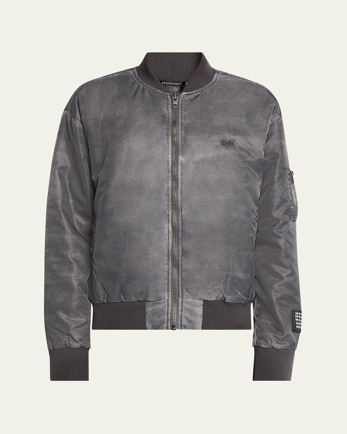 KSUBI MEN'S OVERDYED ROYALTY BOMBER JACKET 