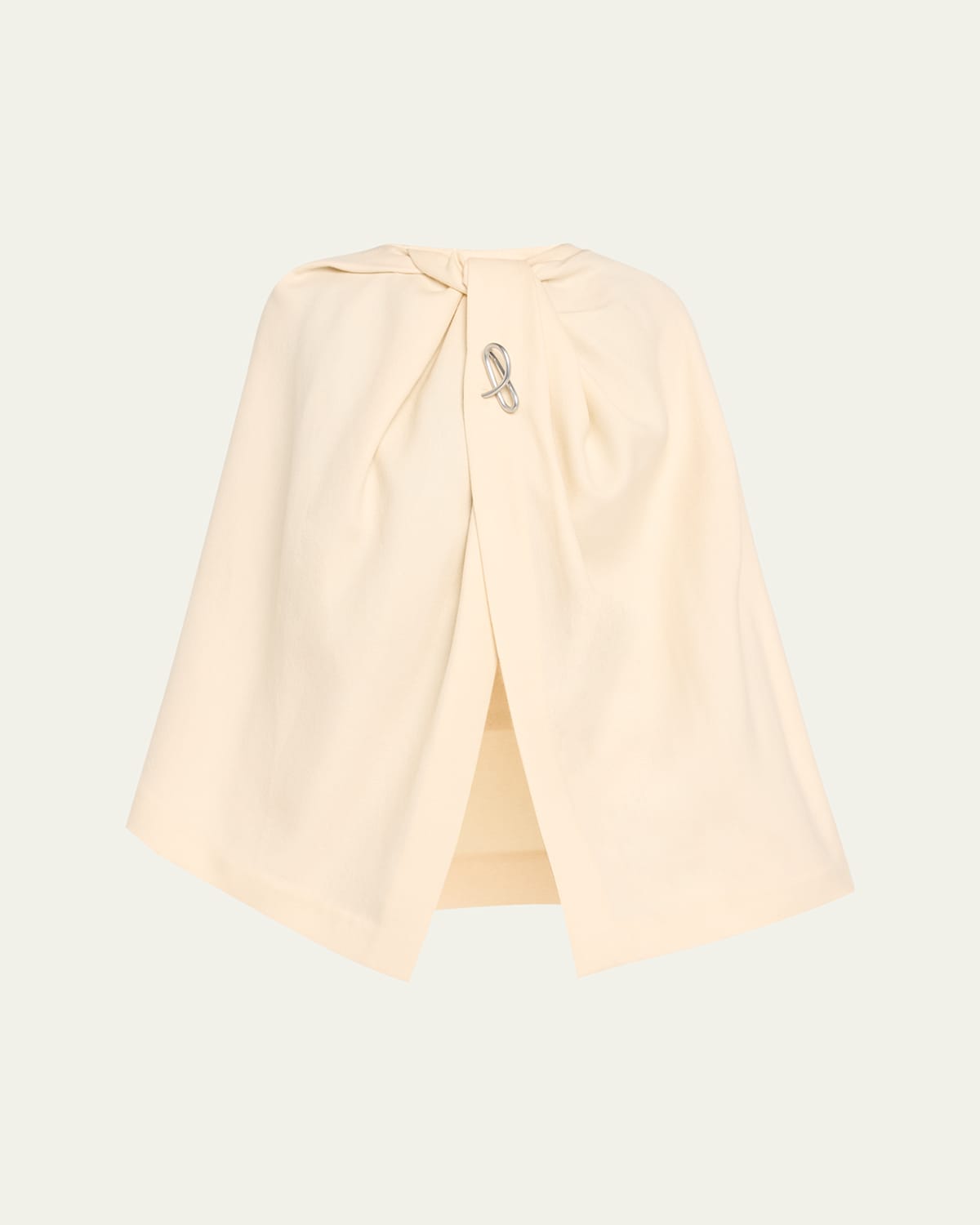 Entwine Draped Wool Cape